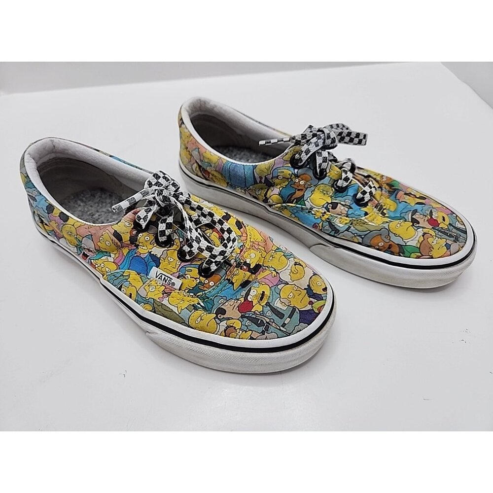 Vans The Simpsons X Springfield Comfycush Tie Up Shoes Size Men 4.0 Women 5.5
